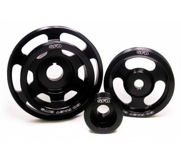 Lightened Underdrive Pulley Kit - 3 [piece (WRX/STi 08-14/Liberty 04-09/Forester 09-13)