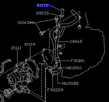 Water hose plug GC GD 21170AA010