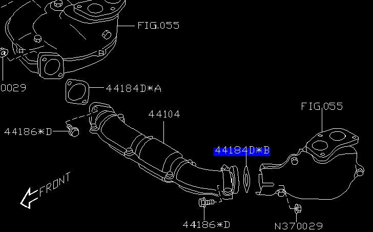 Cross Pipe Gasket LHS - 44022AA160