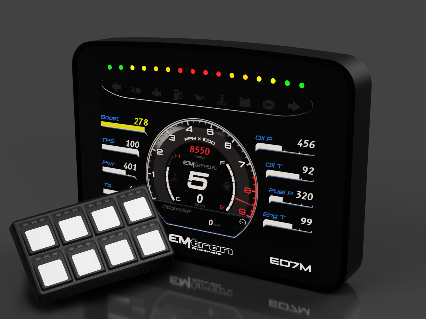 Emtron ED7M and 8 Button Keypad