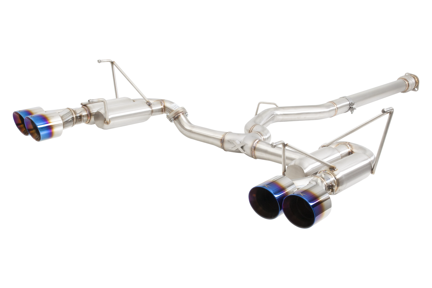 Subaru WRX Sedan VB Race Cat Back Exhaust System with Burnt Blue Tips