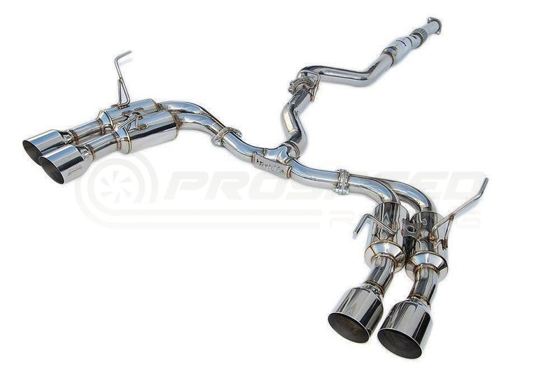 Invidia R400 Cat Back Exhaust w/SS Straight Cut Tips - Subaru WRX/STI 11-21