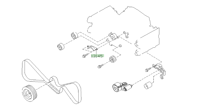 Genuine Subaru Timing Belt Guide