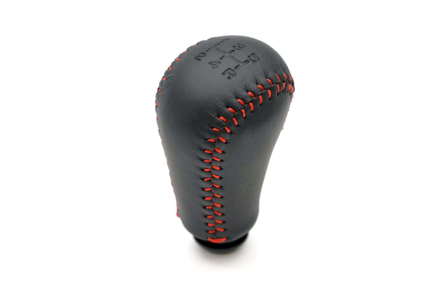 STI 5 Speed Leather Red Stitched Gear Knob