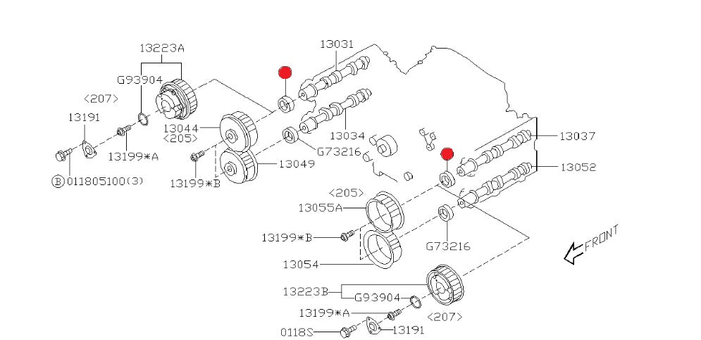 Camshaft Oil Seal VVT V7+