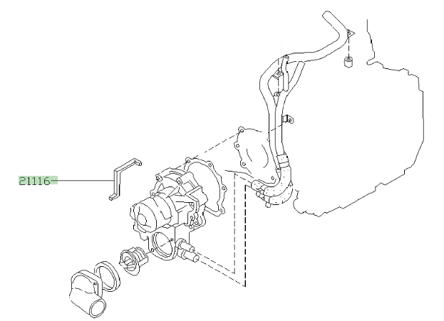 Subaru Water Pump Casting Seal