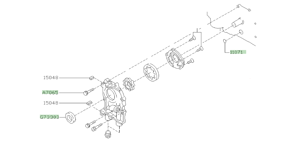 RCM Subaru Oil Pump Fitting kit EJ2#