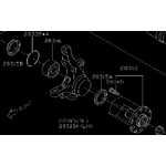 00-04 WRX STI Foz Liberty front wheel bearing stub axle kit