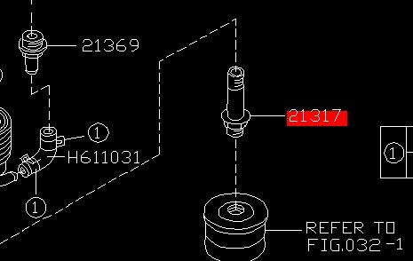 Subaru Oil Cooler Connector Tube 	2137AA022