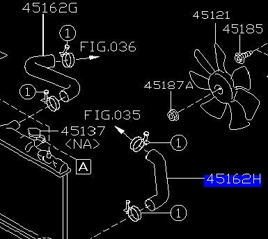 Radiator GD hose lower
