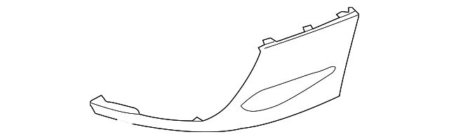 57742FE010WG Air Dam Skirt - Corner Left White