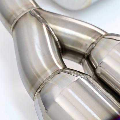Korsh Subaru WRX STI 2008-2014 Hatch Turbo Back Exhaust - Stainless Steel with Titanium Tips