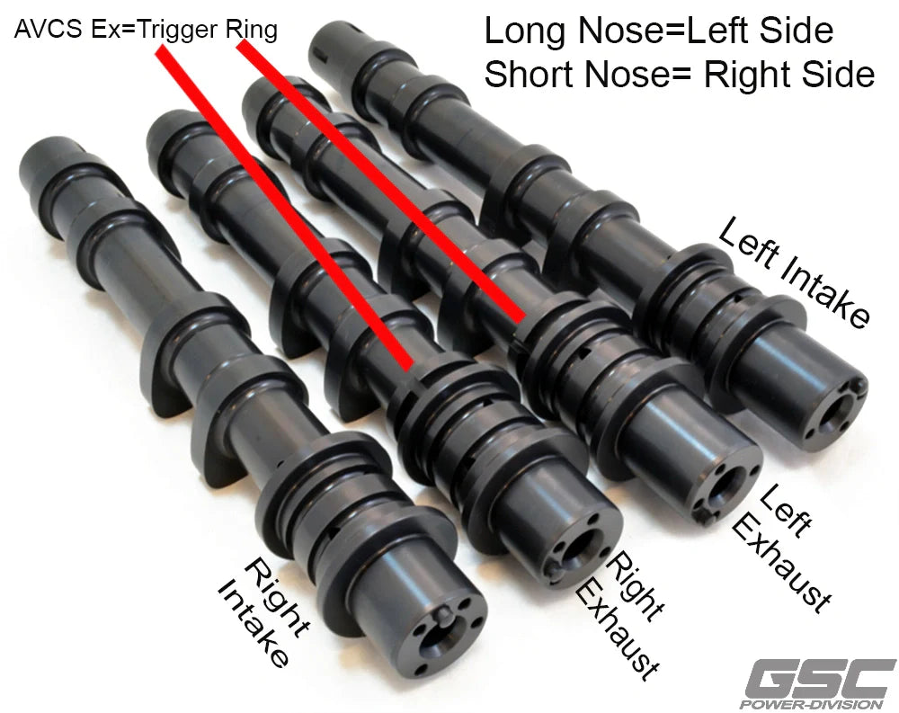 GSC Power Division S1 Billet Performance Camshaft Kit EJ25 GRB/F STI DAVCS