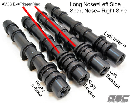 GSC Power Division S3 Billet Performance Camshaft Kit EJ25 GRB/F STI DAVCS