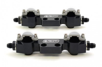 RCM Side Feed Parallel Billet Fuel Rail Pair V3 - V4