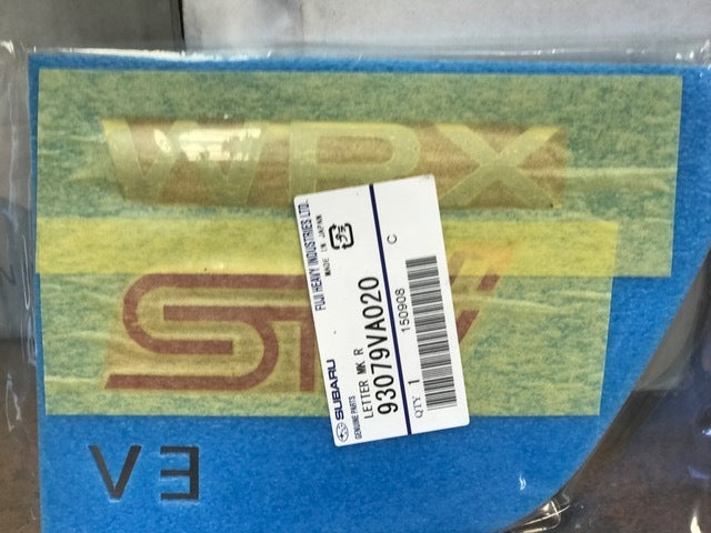 WRX and STI Rear Letters 93079VA020