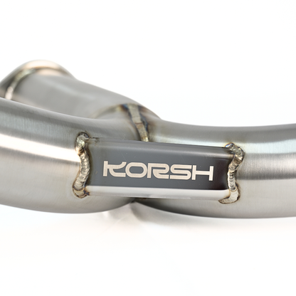 Korsh Subaru WRX 2011-14/STI 2011-2021 Turbo Back Exhaust - Stainless Steel with Titanium Tips