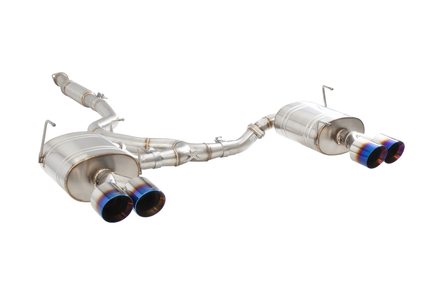 Subaru WRX STI G3 VA Sedan Cat Back Exhaust with Burnt Blue Tips