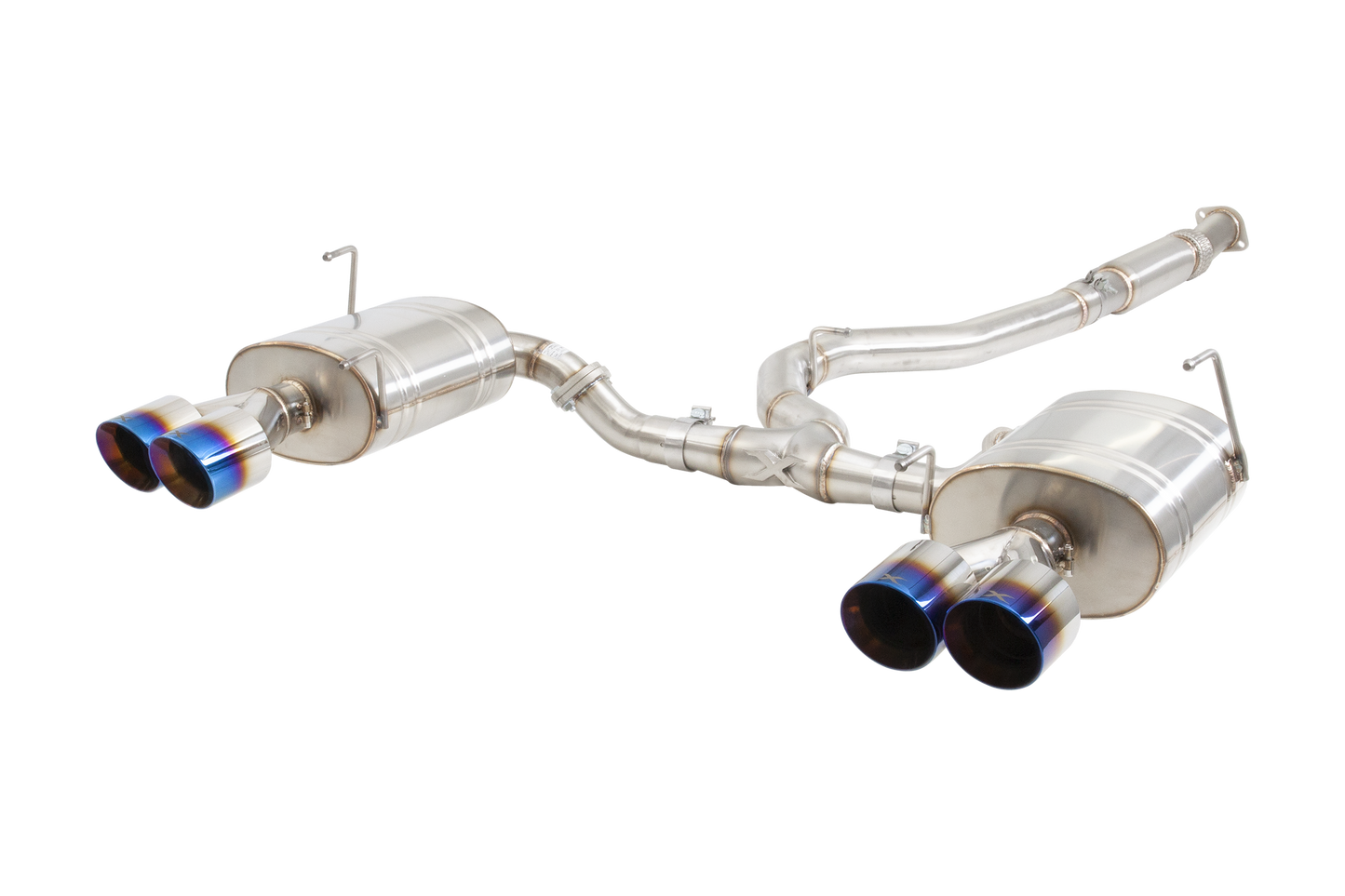 Subaru WRX STI G3 VA Sedan Cat Back Exhaust with Burnt Blue Tips