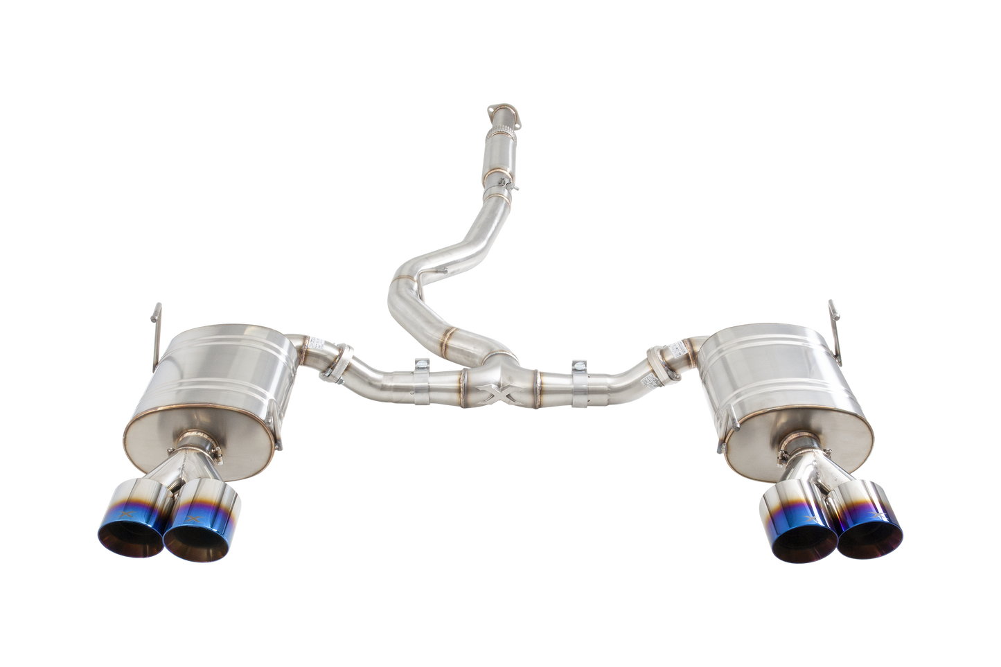 Subaru WRX STI G3 VA Sedan Cat Back Exhaust with Burnt Blue Tips