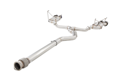Subaru WRX Sedan VB Race Cat Back Exhaust System with Burnt Blue Tips