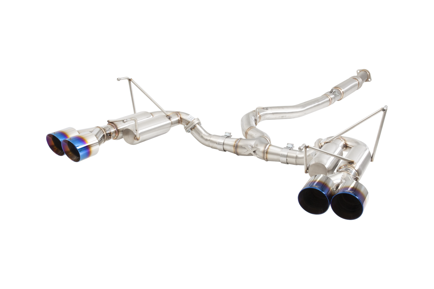 Subaru WRX STI G3 VA Sedan Race Cat Back Exhaust with Burnt Blue Tips