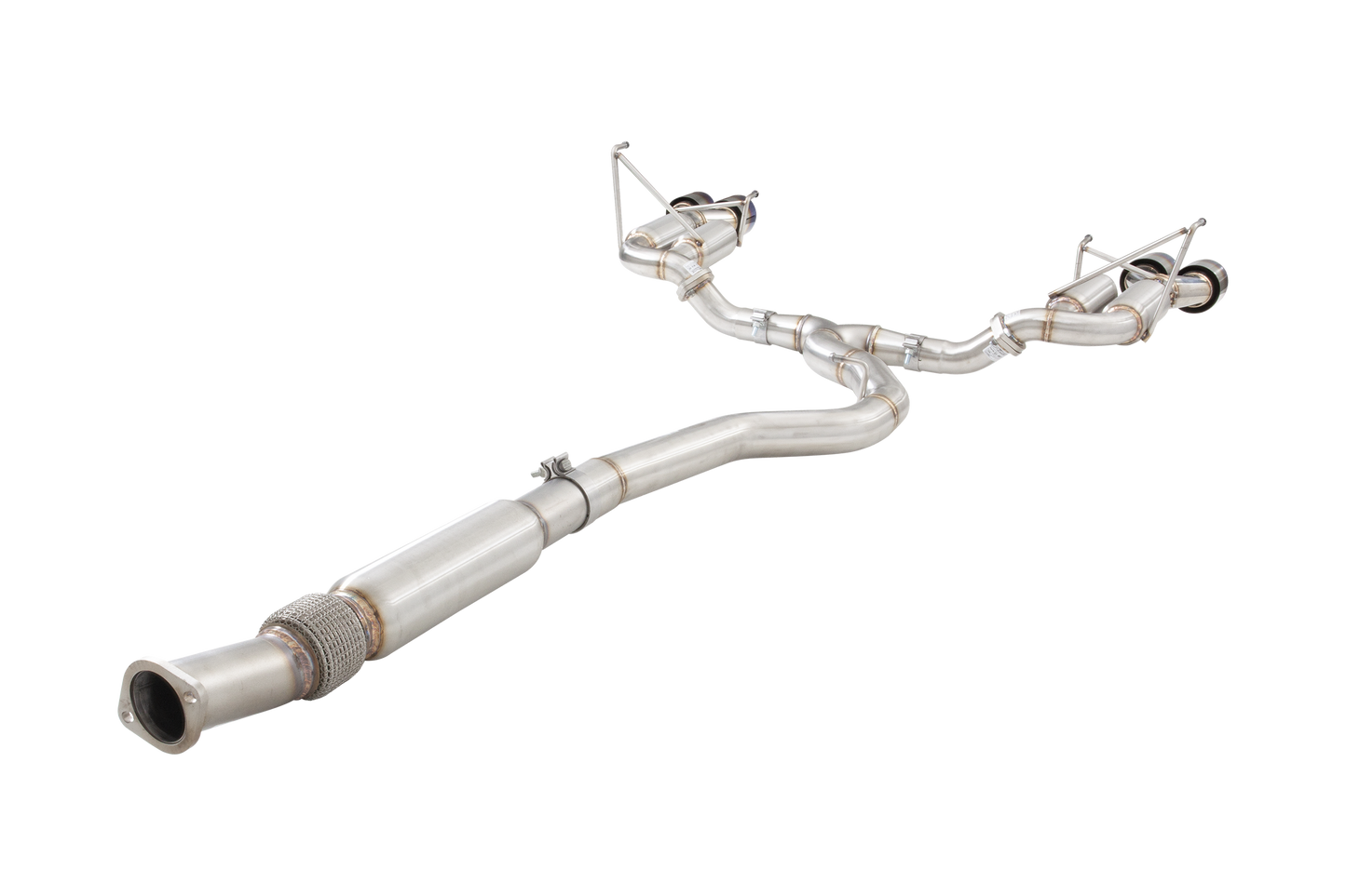 Subaru WRX STI G3 VA Sedan Race Cat Back Exhaust with Burnt Blue Tips