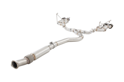 Subaru WRX STI G3 VA Sedan Race Cat Back Exhaust with Burnt Blue Tips