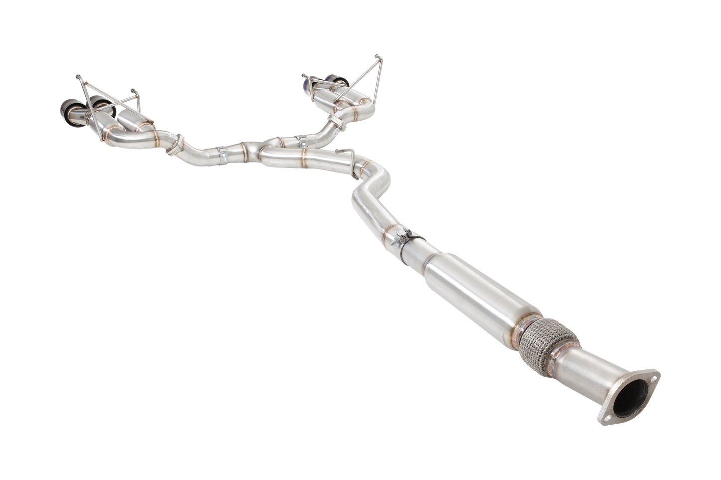 Subaru WRX STI G3 VA Sedan Race Cat Back Exhaust with Burnt Blue Tips