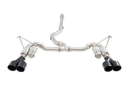 Subaru WRX Sedan VB Race Cat Back Exhaust System with Black Tips