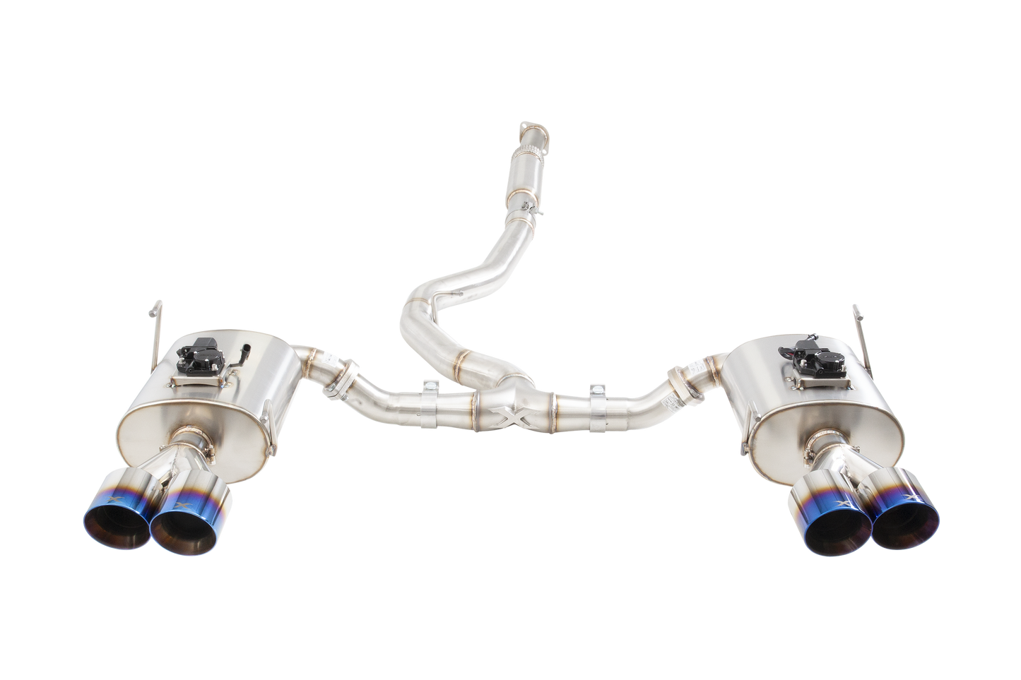 Subaru WRX / STI G3, VA Sedan Varex WR Valved Cat Back Exhaust with Burnt Blue Tips
