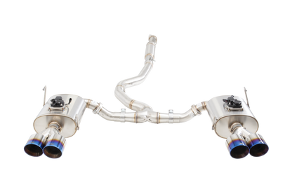 Subaru WRX / STI G3, VA Sedan Varex WR Valved Cat Back Exhaust with Burnt Blue Tips