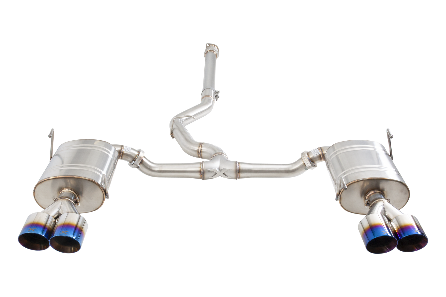 Subaru WRX Sedan VB Cat Back Exhaust System with Burnt Blue Tips