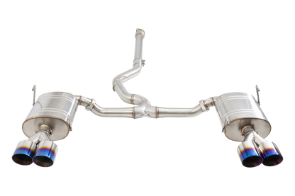 Subaru WRX Sedan VB Cat Back Exhaust System with Burnt Blue Tips
