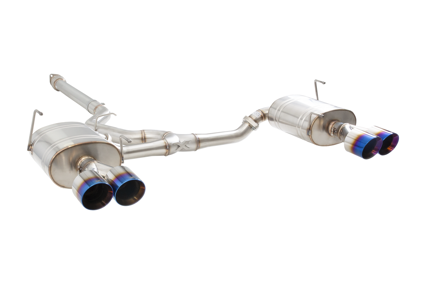 Subaru WRX Sedan VB Cat Back Exhaust System with Burnt Blue Tips