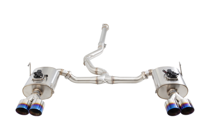 SUBARU WRX SEDAN VB Varex WR Valved Cat Back Exhaust System with Burnt Blue Tips