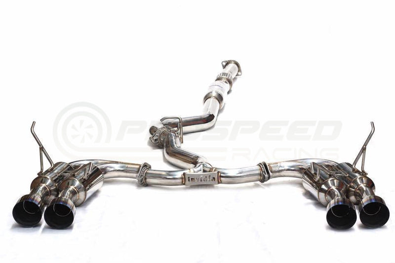Invidia R400 Cat Back Exhaust w/Ti Straight Cut Tips - Subaru WRX 11-14/STI 08-14 (Hatch)
