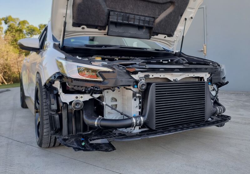 2022+ WRX stage 2 front mounted intercooler kit black