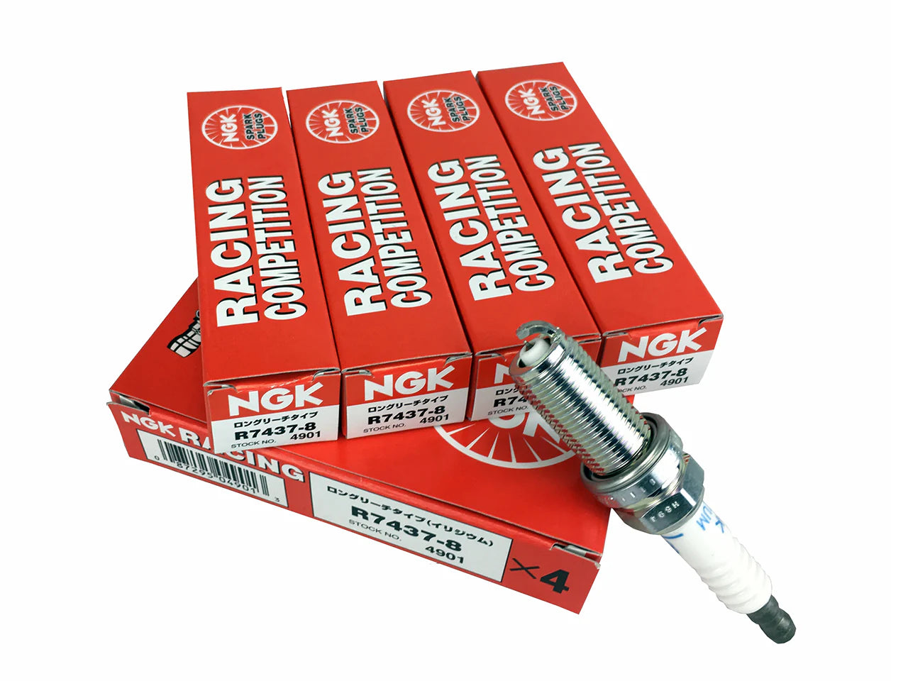 NGK Racing Uprated Spark Plugs - Modified - Long Reach - Heat Range 8 - EJ20/25