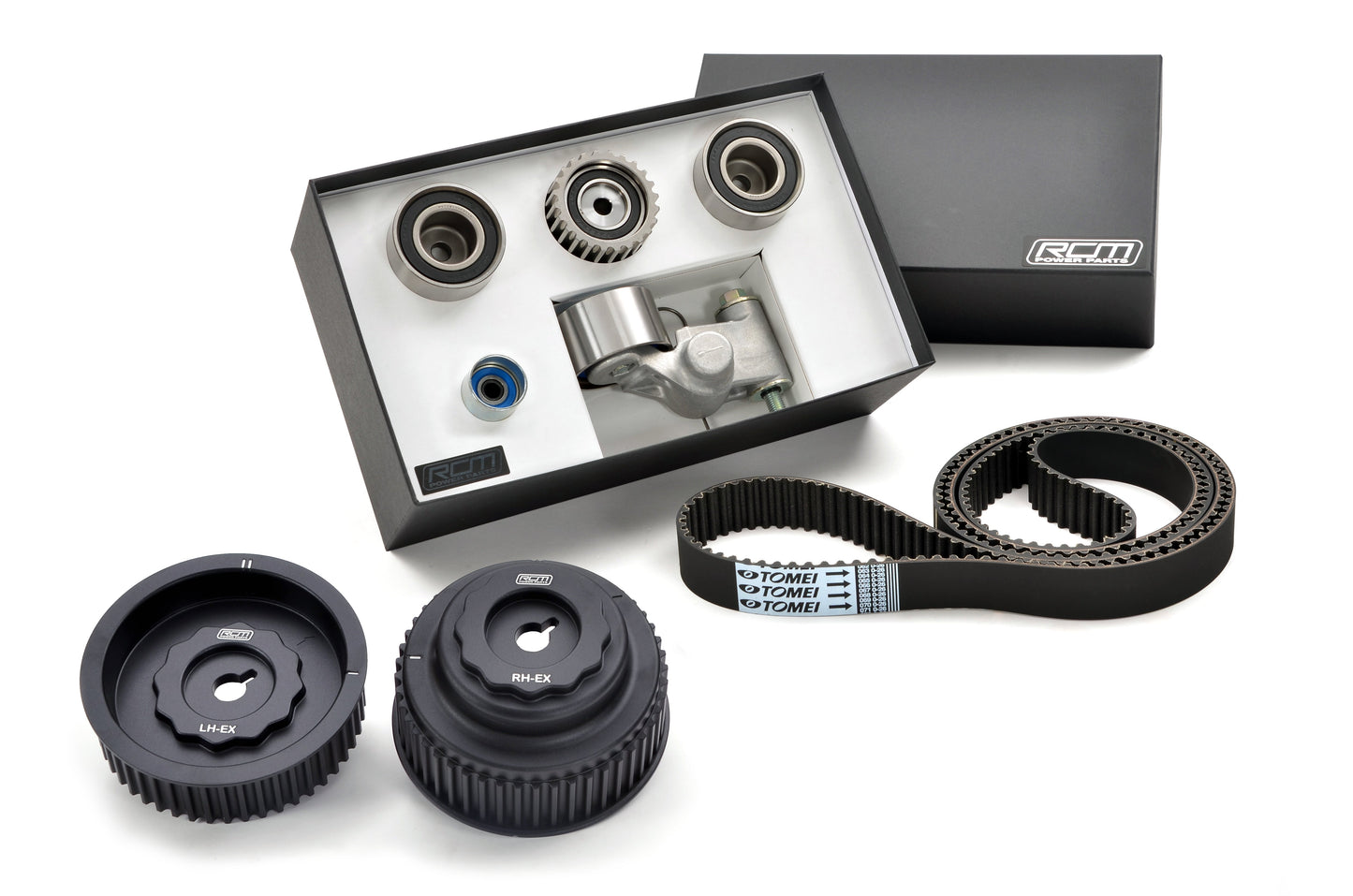 RCM - Tomei Timing Belt Kit & RCM Alloy Camshaft Pulley Upgrade Kit 99-02MY EJ20/22/25