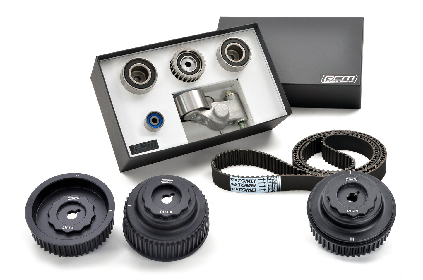 RCM - Tomei Timing Belt Kit & RCM Triple Alloy Camshaft Pulley Upgrade Kit 2002MY+ EJ20/22/25