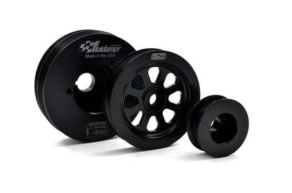 RCM Lightweight Ancillary Pulley Kit & Fluidampr with Air Con V8+