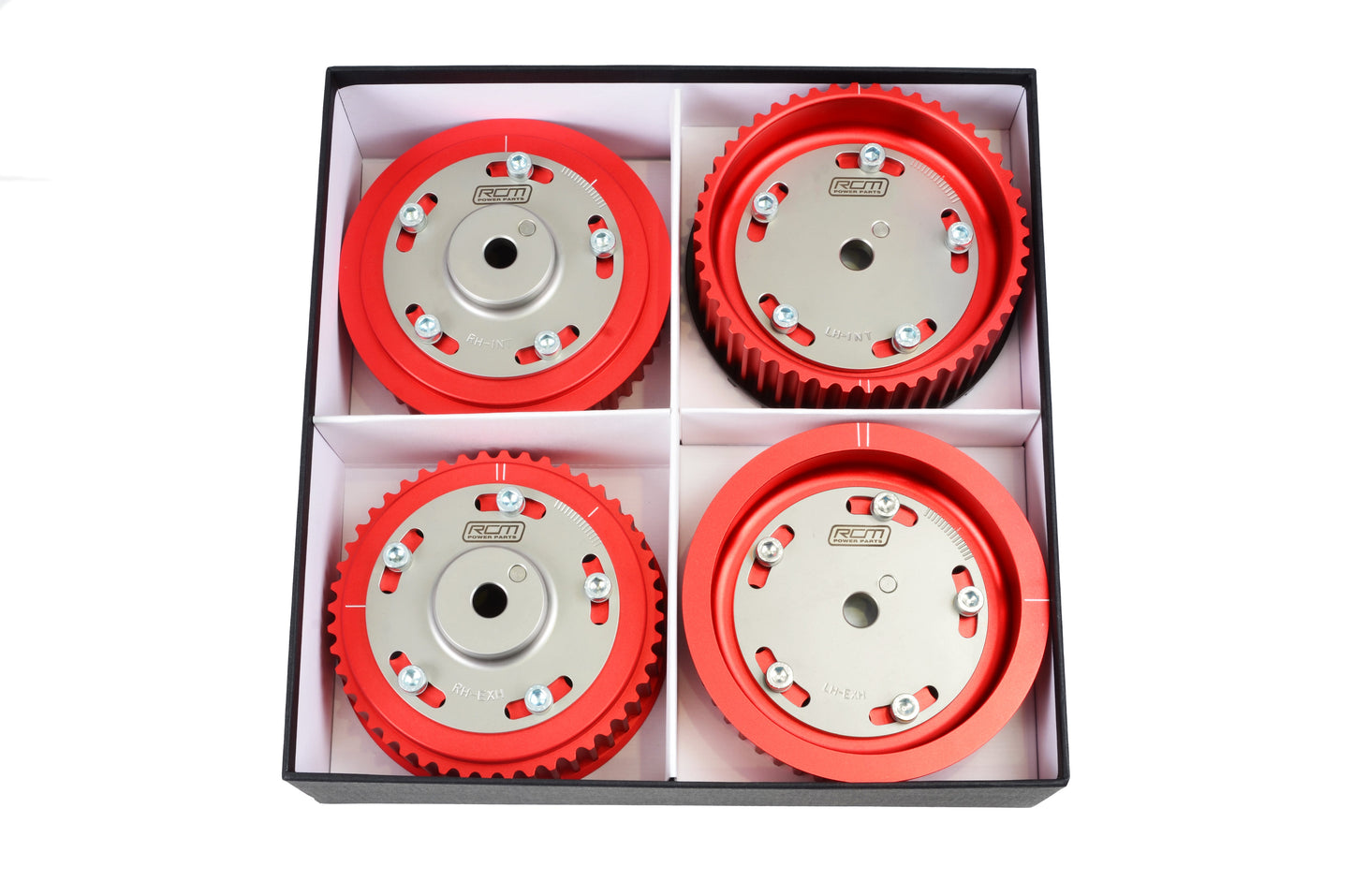 RCM Alloy / Steel Vernier Cam Pulley Set 1996-1998 (V3-V4)