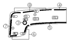 Subaru High Level Rear Spoiler Seal Kit GDB 2001-2007