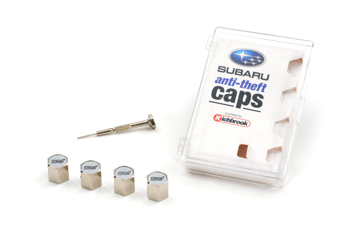 Subaru "STI" Anti Theft Valve Caps