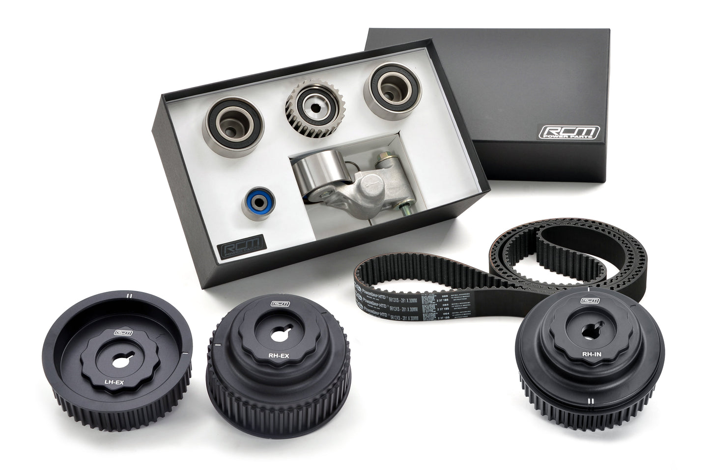 RCM - Gates Timing Belt Kit & RCM Triple Alloy Camshaft Pulley Upgrade Kit 2002MY+ EJ20/22/25