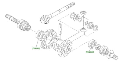 Subaru Front Differential Carrier Bearing for 5 speed gearboxes 1992+