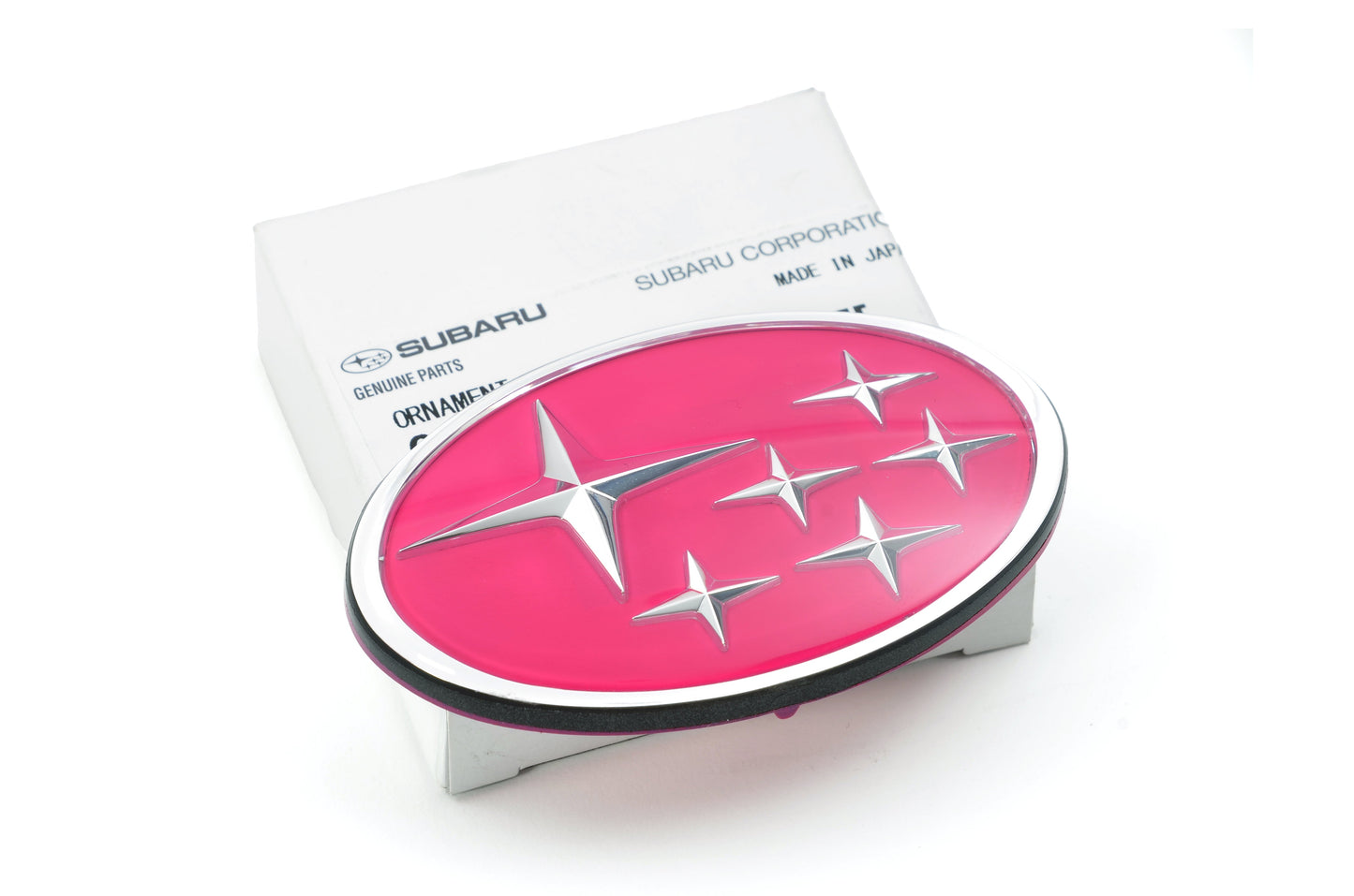 Subaru STI Pink Stars Front Grille Badge - GC8