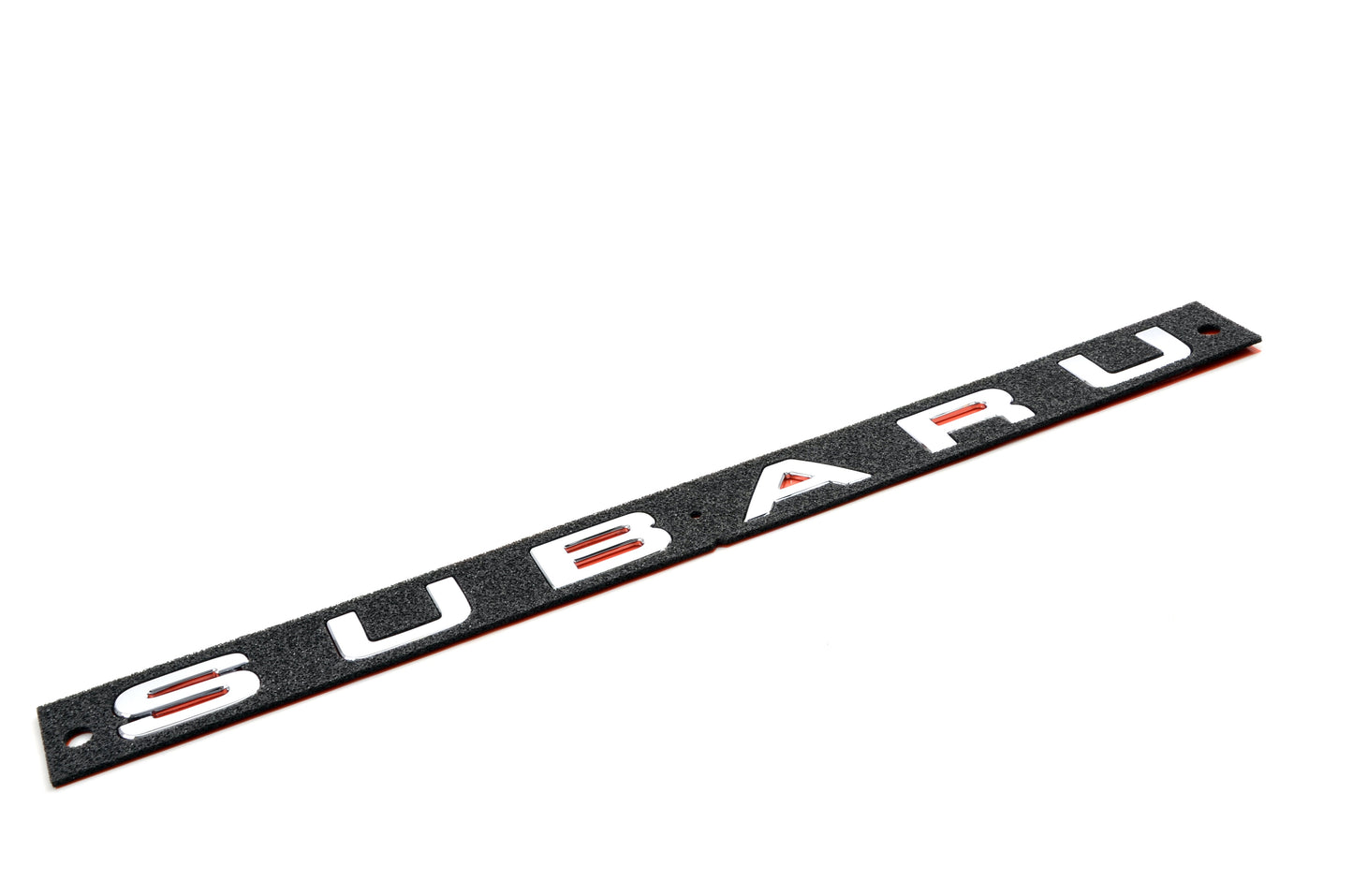 Chrome Subaru Boot Badge Decal