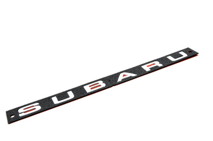 Chrome Subaru Boot Badge Decal